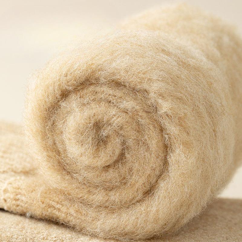 Thickened Cashmere Thigh-high Socks for Women, Cold-proof and Warm Wool Socks, Autumn and Winter Calf Socks for Men