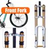 26 1-1/8 DH Downhill Передняя вилка Черный/Белый MTB Велосипед Горный велосипед Велосипедная вилка