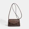 Strong Coffee Small Square Bag Autumn and Winter New Oblique Span Mail Carrier Bag Cambridge Bag Versatile Simple Handbag Women