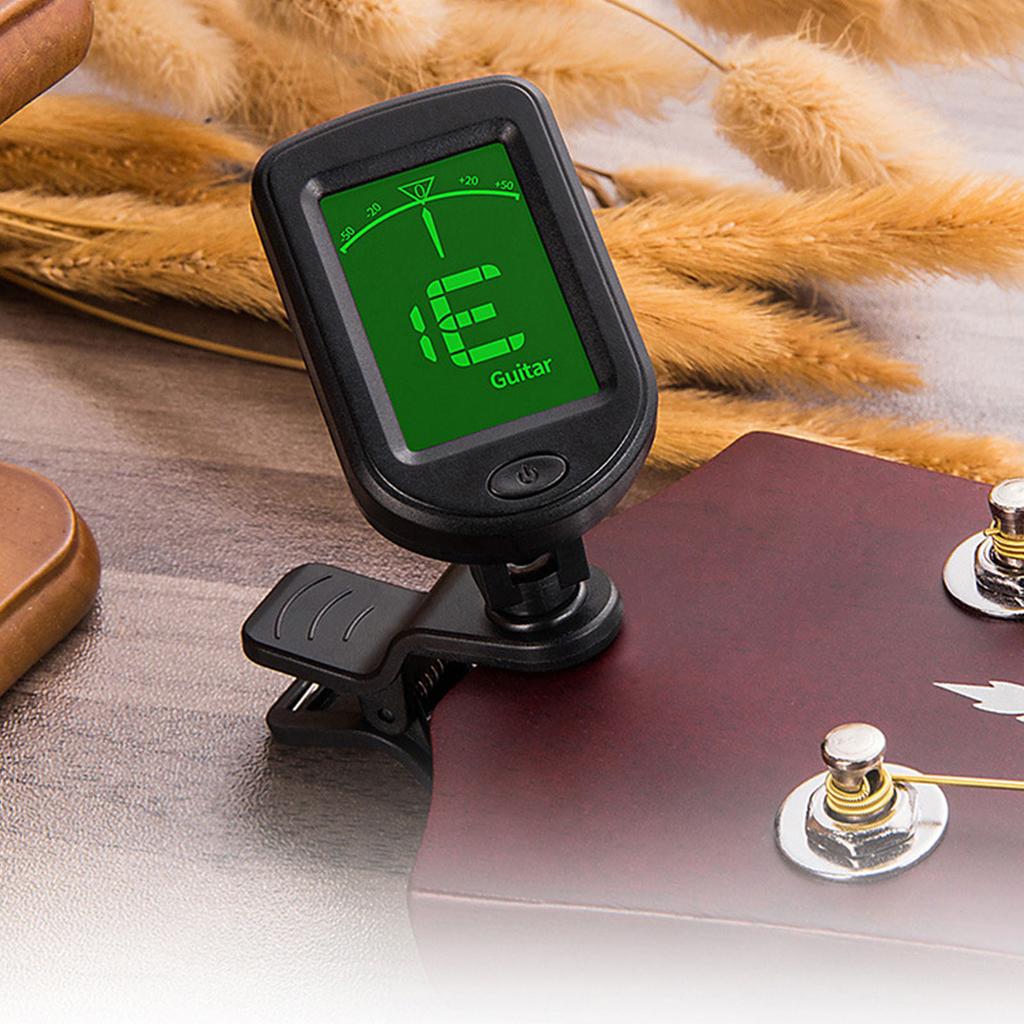 Digital Electronic Tuner LCD Display 12 Equal Temperament Automatic Tuner for Guitar Violin