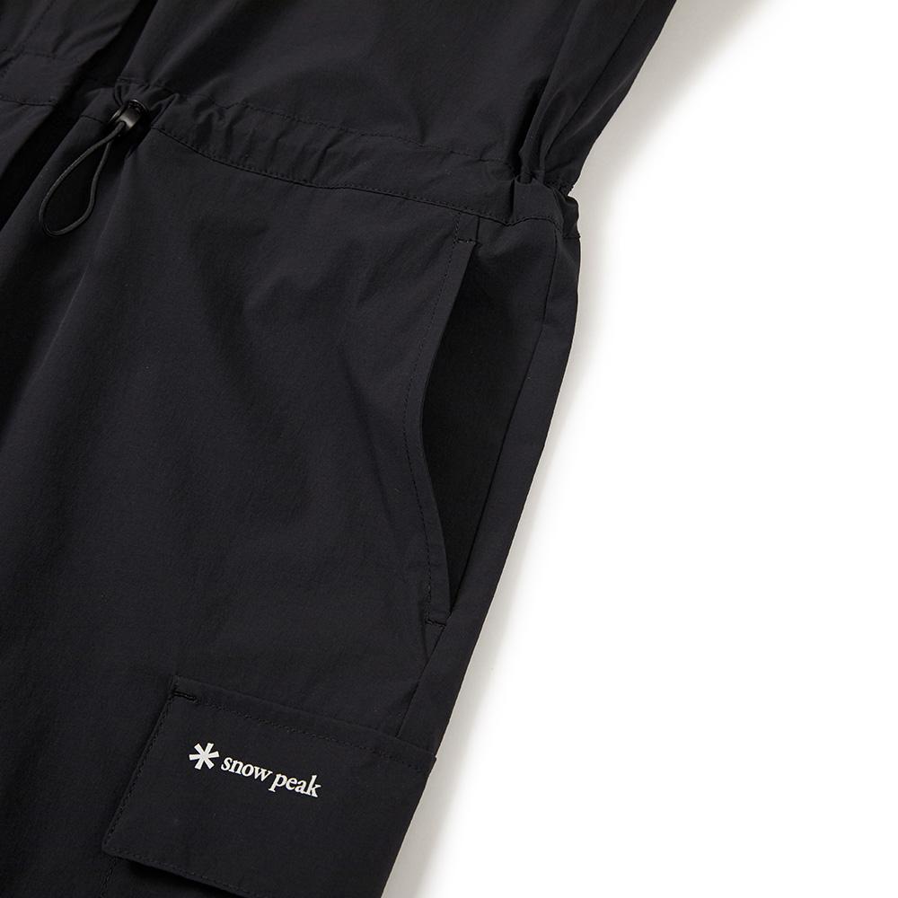 [Snowpeak] Syntech Women's Woven Shorts Jumpsuit Black (S24MWSOP33)
