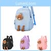 Adorable Cartoon Bear Backpack For Kindergarten And Primary School Kids New 2024 Colorful Breathable Nylon