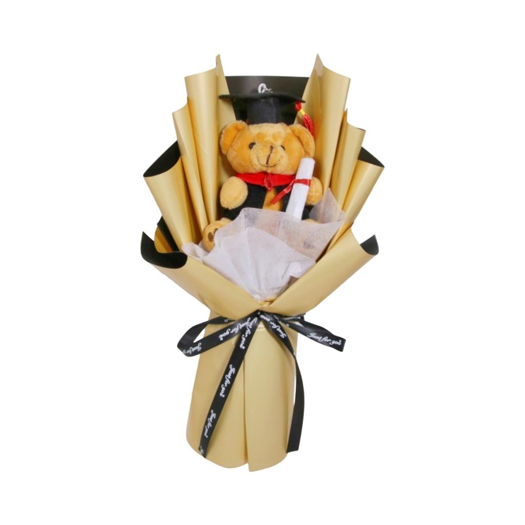 Graduation Season Cartoon Doll Flowers For Couples And Students Creative Gifts Cartoon Knitted Bouquet Doll