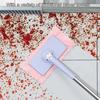Flat Mop with Cloth Kitchen Bathroom House Mini Sweeper Mop with 360 Degree Rotation Dry Wet Easy Use Mop Household Cleaning Tool