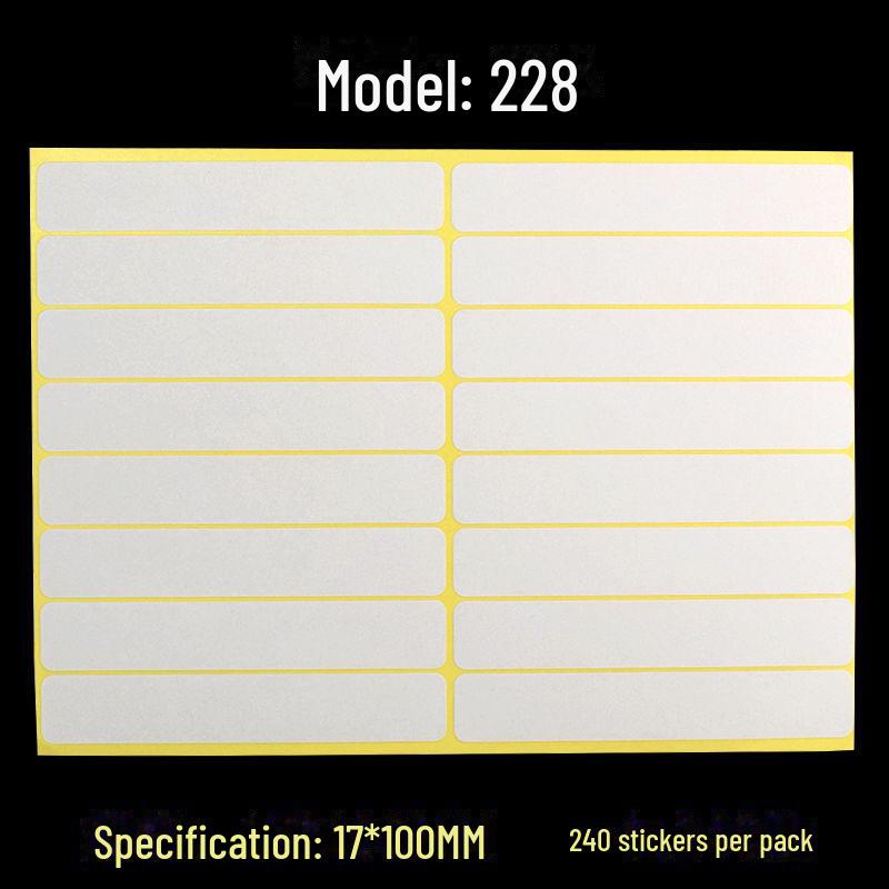 A5 Self-Adhesive Blank White Stickers for Printing and Handwriting Labels
