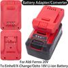 Адаптер аккумулятора для инструментов Aldi Ferrex 20V Li-ion на аккумулятор Einhell/Ozito 18V Li-ion Адаптер-конвертер Аксессуар для электроинструмента