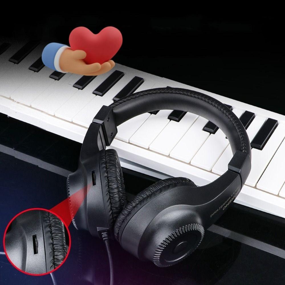 50mm Driver Wired Headphones Adjustable Electric Piano Earphone Electric Guitar