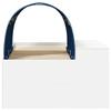 Bed with Tunnel 4 pcs Artisan Oak and Blue Particleboard