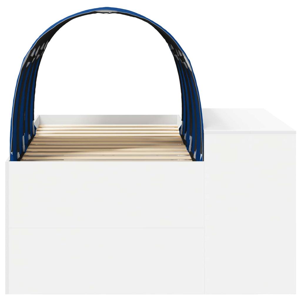 Bed with Tunnel 4 pcs Artisan Oak and Blue Particleboard