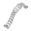 22mm Metal Watch Band Stainless Steel Oyster Bracelet Submariner Clasp for Seiko 5 Sports SBSA001, SBSA003, Etc.