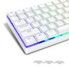 Womier 118 Key Keycaps PBT Keycaps Custom Keycaps Low Profile Compatible with Keyboards Universal Type Keycap Set 100%, 75%, 65%, 60% (White)