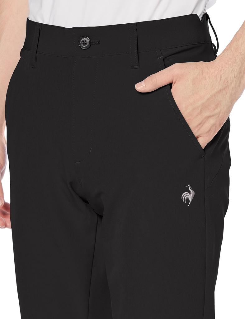 Штаны для гольфа Coq Sportif, зауженные, впитывающие пот, простые, простые, для гольфа QGMWJD04 BK00 [Le Golf] [Stretch Forcer] мужские (черный)