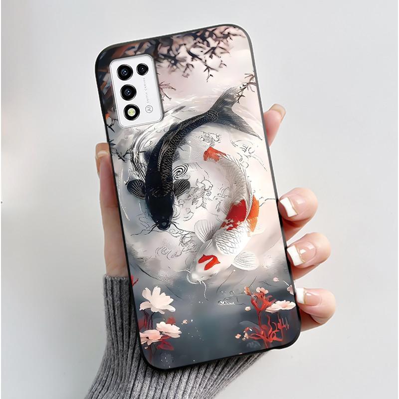 For ZTE Libero 5G III,  A202ZT Soft Silicone Black Case For ZTE Libero 5G II, A103ZT Popular Pattern Panda Shockproof Shell