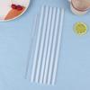 6 шт. Пластиковые прозрачные соломинки многоразовые соломинки с чистящей щеткой 31 см питьевые соломинки для бутылок с водой дорожные стаканы аксессуары
