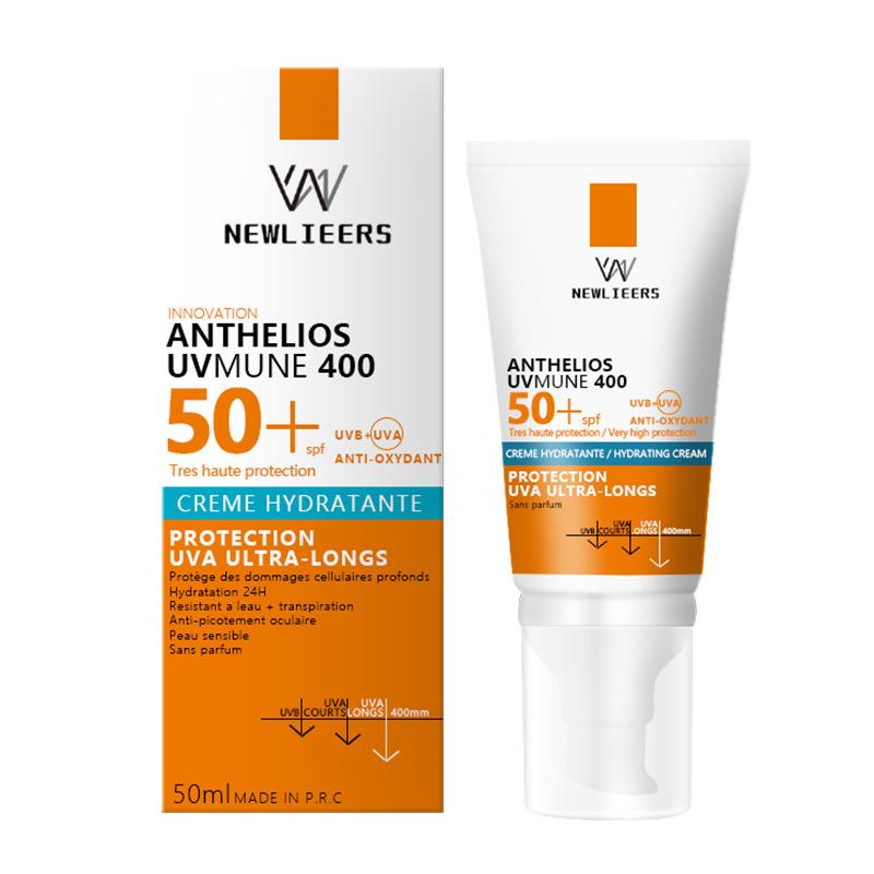 Изоляция SPF50 + Контроль жирности кожи лица Матовый Прозрачный Увлажняющий Уход за кожей Солнцезащитный крем
