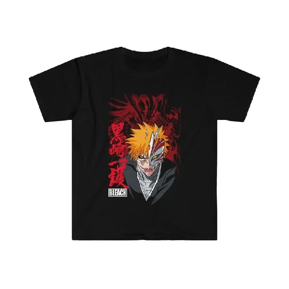 Bleach Ichigo Kurosaki Manga Strip Anime Unisex Tshirt T-Shirt Soft Tee Shirts for Women Clothing Gothic Oversized T Shirt