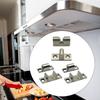 Range Hood Panel Fastener Kit Kitchen Appliance Repair Parts Replacement Easy to Install Metal latches Glass Panel Fixings