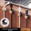 Magnetic Cable Organizer Desktop Wall-mounted Mobile Phone Data Cable Charging Cable Storage and Fixation Device, Plug Hook
