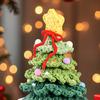 Рождественское украшение Ручной работы Мини-звезда на елку Верхушка для елки 7 слоев Деревянная основа Украшение для рождественской елки Праздничное украшение