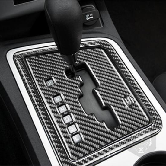 For Dodge Challenger 2008-2014 3Pcs Carbon Fiber Gear Shifter Panel Cover Trim