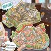 XL 3D Miniature Scene Landscaping Stickers: Creative Villa Stacking Handmade Decompression Book