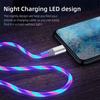 Flow Luminous USB Type C Cable 5A Fast Charge Data Cable Fast Charger Cable Lighting LED Cable for Samsung Xiaomi IPhone Micro