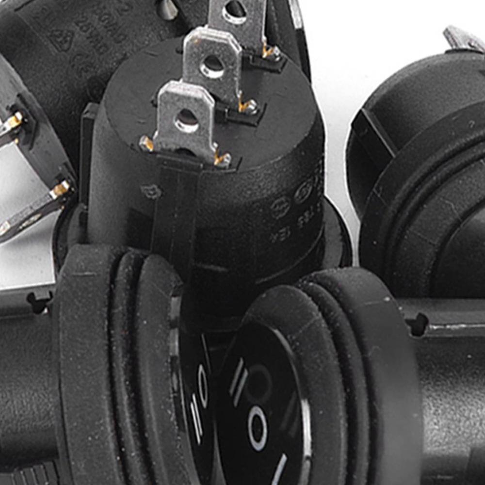 5PCS Black Color Round Rocker Switch 3 Pin SPDT Switch Durable Rocker Switch  Marine