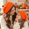 Acrylic Fiber Knitted Hat Warm Parent Child Hat Cute Painter Hat  Halloween Party