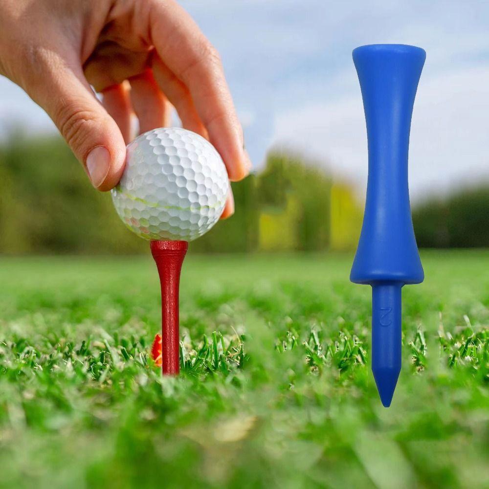 100 шт. Пластиковая гольф-резиновая подставка 68 мм Подставка для тренировок по гольфу Профессиональная подставка для гольфа Аксессуары для гольфа