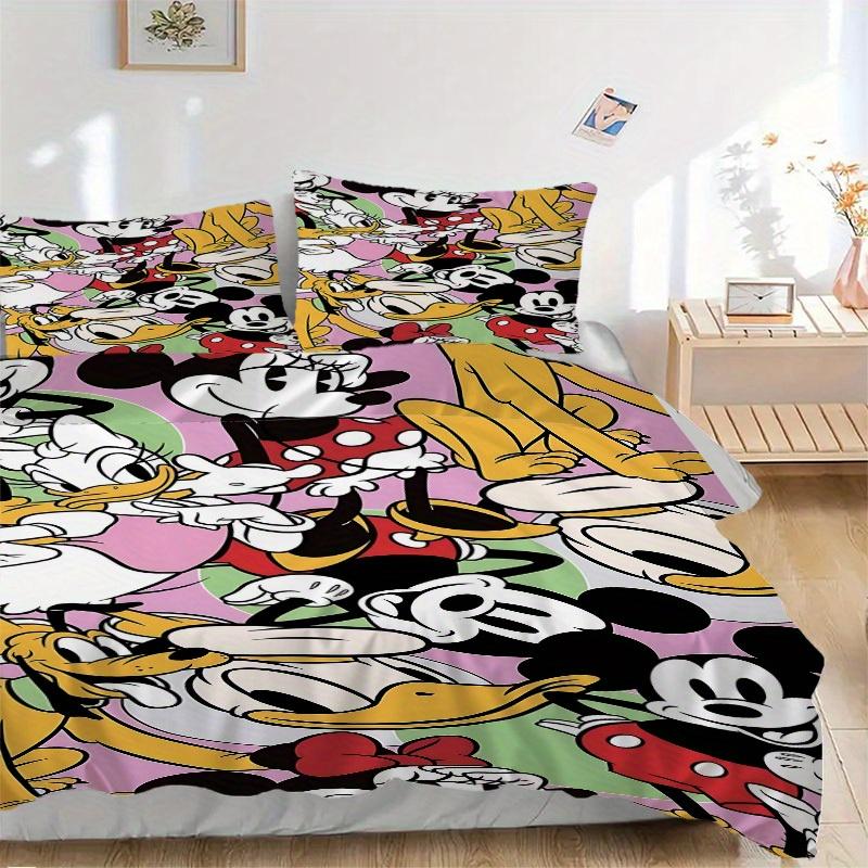 3pcs set Mickey Mouse, Disney1pc of quilt cover+2pcs of pillowcase, no core, print bedding, All Seasons Bedroom Setting027