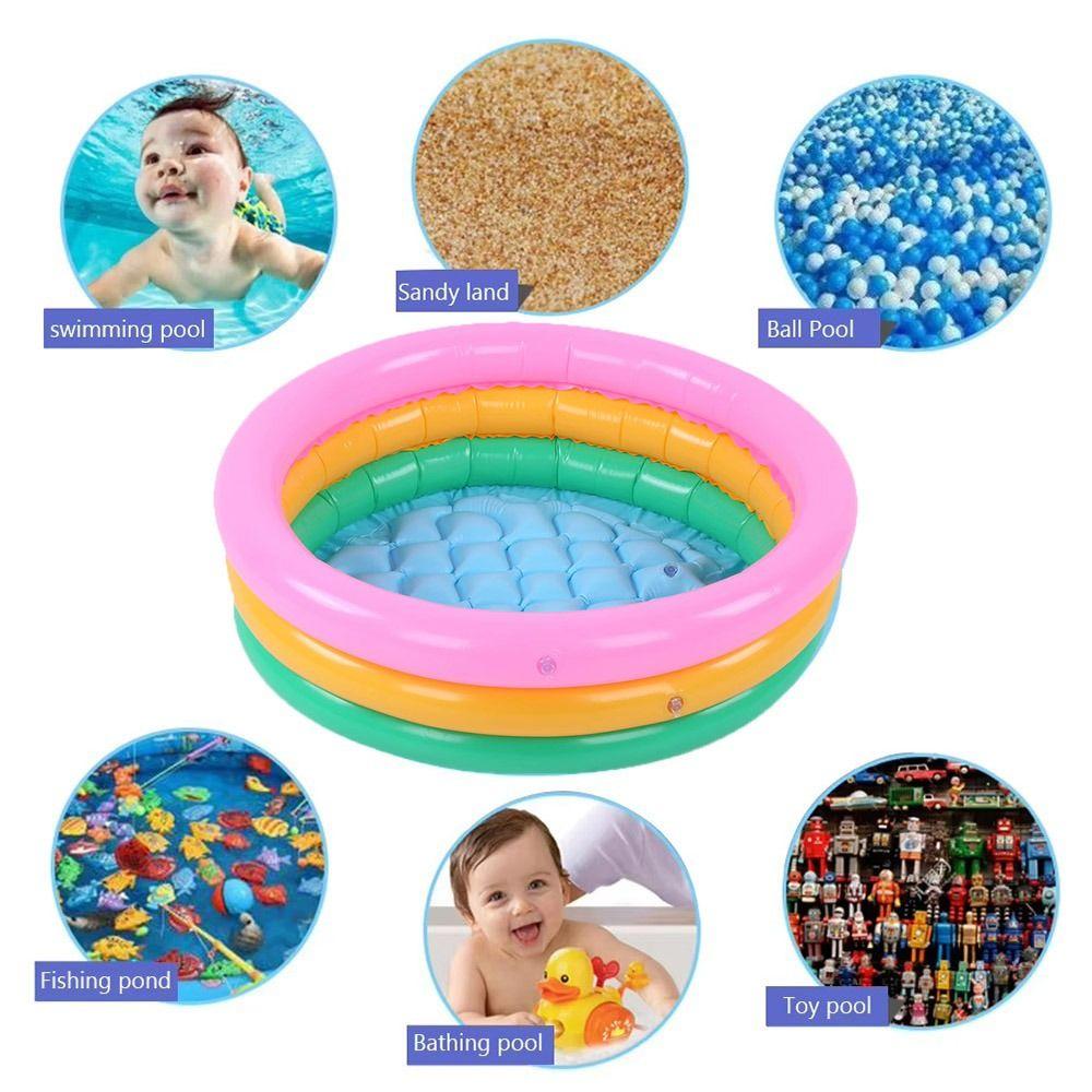 Надувной бассейн из ПВХ 60 см Игровая ванна для воды Портативный детский бассейн для детей