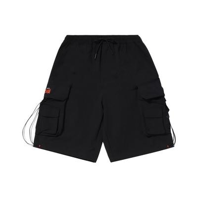 Li Ning CF Серия Непоколебимый Многокарманные Повседневные Спортивные Шорты Мужские шорты Черный AKSQ431-1