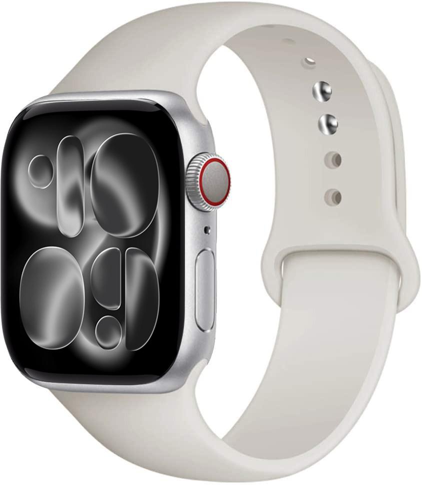 Силиконовый ремешок Для Apple Watch 11 band 44mm 40mm 49mm 45mm 41mm 38 46mm 42mm correa bracelet iWatch series 9 8 7 6 SE ultra 2 3