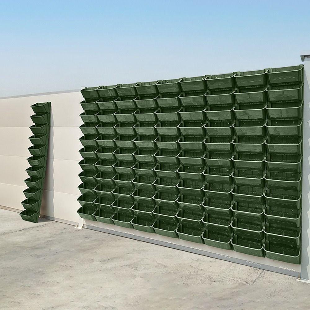 Home Office Plastic Bonsai Hanging Planter Flower Pot Succulent Wall Mounted