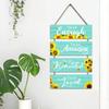 Wooden Wall Hanging Creative Door Pendant Inspirational Wall Art Sign Gift