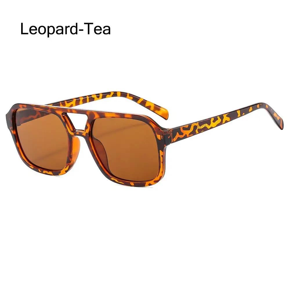 Big Frame Sun Glasses Ins Style Square Aviation Sunglasses for Women & Men UV400 Protection Black Shades Eyewear