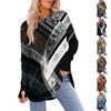 Womens Oversized Sweatshirt Graphic Sweater Long Sleeve Drop Shoulder Round Shirt Tops Vintage Clothes