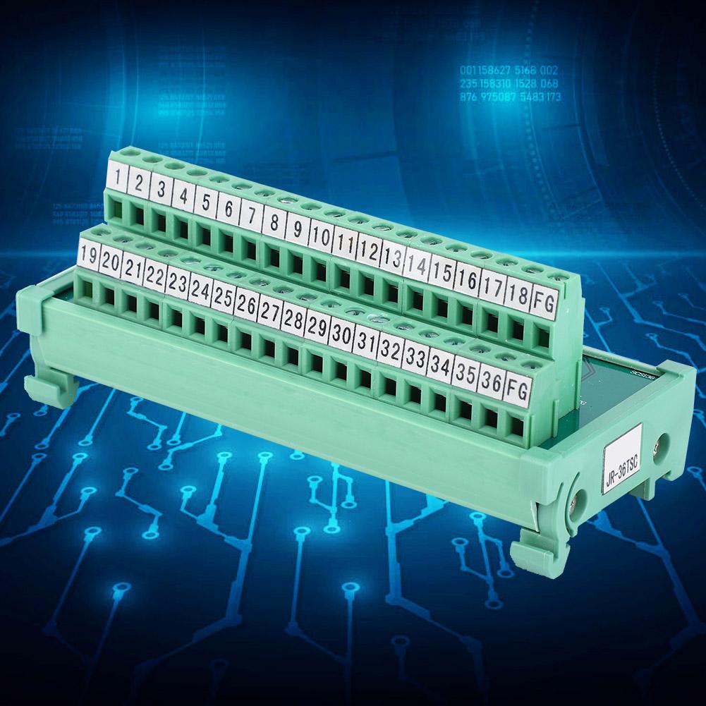 Клеммная колодка Разъем для кабеля Модуль ПЛК SCSI 36P 35 мм DIN-рейка Электротехнические изделия