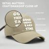 [Inspirational Baseball Cap] Good Things Take Time Print Polyester Adjustable Breathable Casual Outdoor Sports Baseball Hat For Men Women Daily Wear