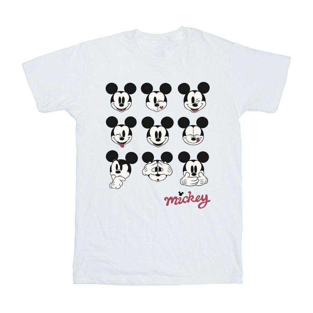 Disney Mens Mickey Mouse Many Faces T-Shirt
