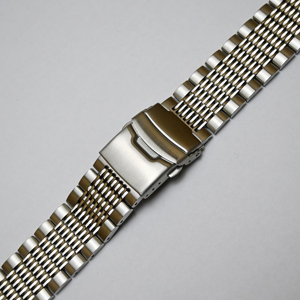 Ремешок для часов из нержавеющей стали 20 мм, 22 мм, 24 мм, металлический браслет, ремешок для часов с пряжкой, серебристый, черный для H