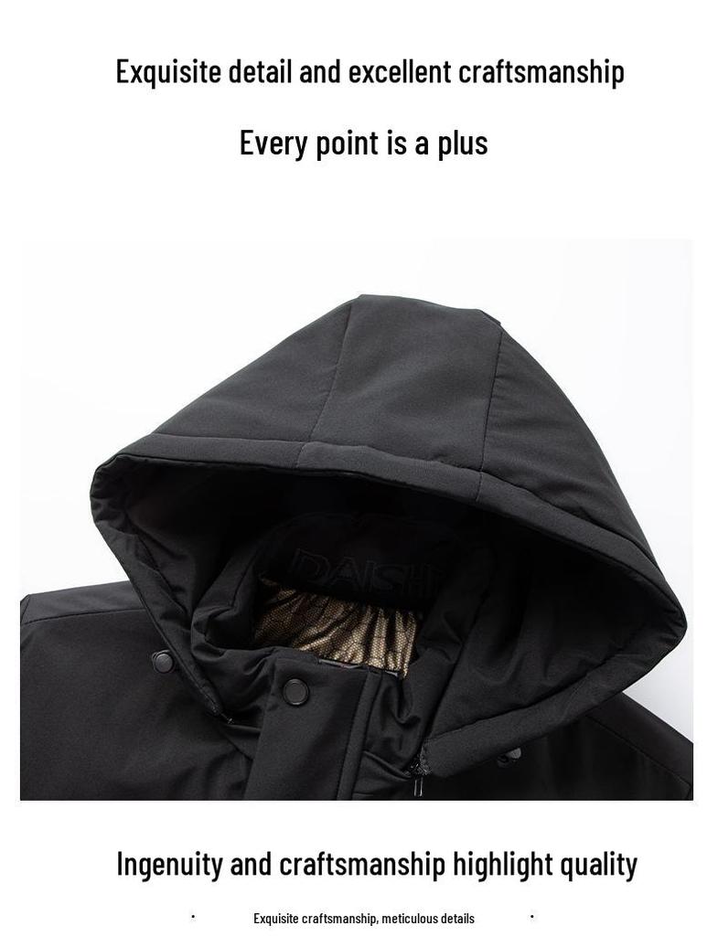 Мужская зимняя хлопковая куртка с подкладкой из плюша - Теплая, ветрозащитная, стильная для среднего и пожилого возраста