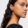 [TOUS] 18K Gold Vermeil Silver Color Bare Onyx 14mm Earrings 1004226700