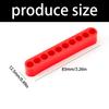 4Pcs Plastic Screwdriver Bit Holders with 10 Slots Each for 1/4Inch Hexagonal Shank Tool Organization