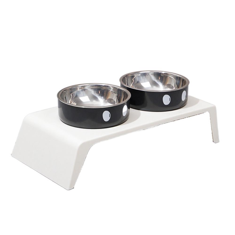 Миска для кошачьей еды и воды с защитой от переворачивания, двойная миска, миска двойного назначения для кошки и собаки, диспенсер для корма для домашних животных, для влажного и сухого корма