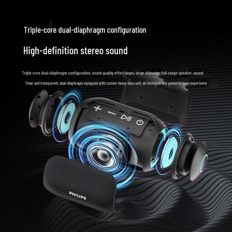 Philips TAS3209 Portable Bluetooth Outdoor Speaker