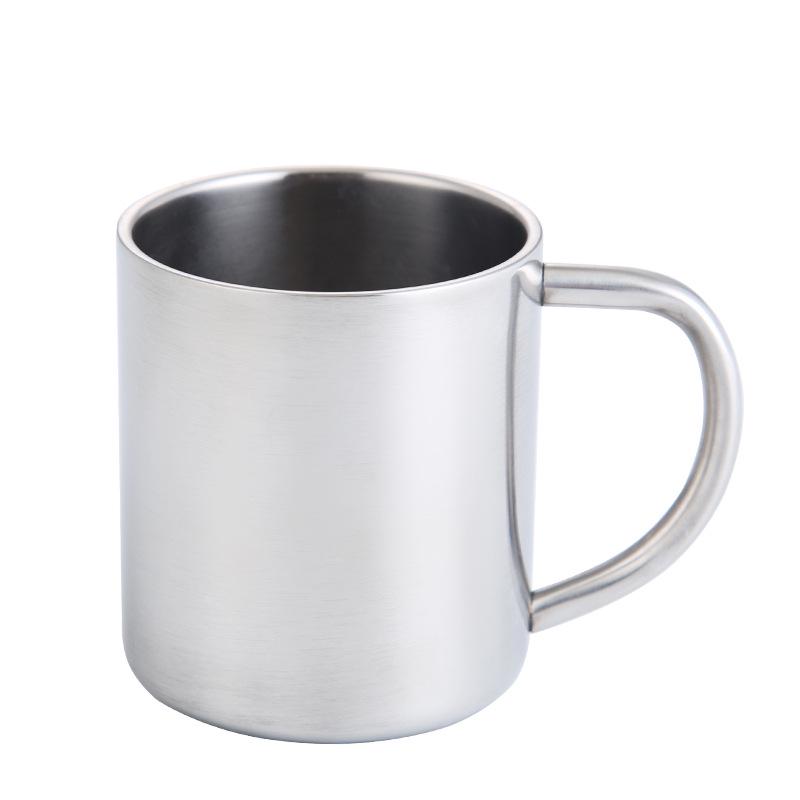 304 Stainless Steel Anti-Scald Double-Layer Water Cup for Kids and Students with Engraving