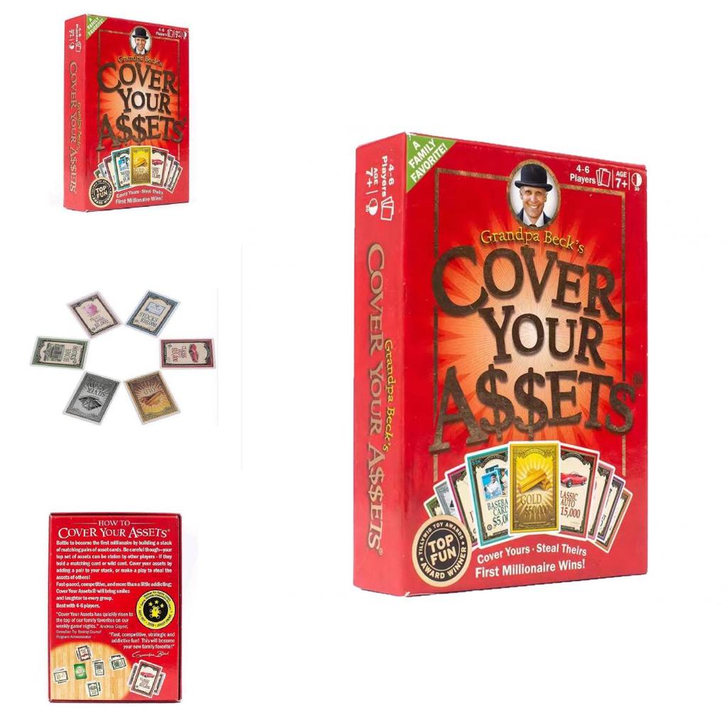 Grandpa Becks Cover Your Assets Family Card Game With Strategy For Home Play And Kids