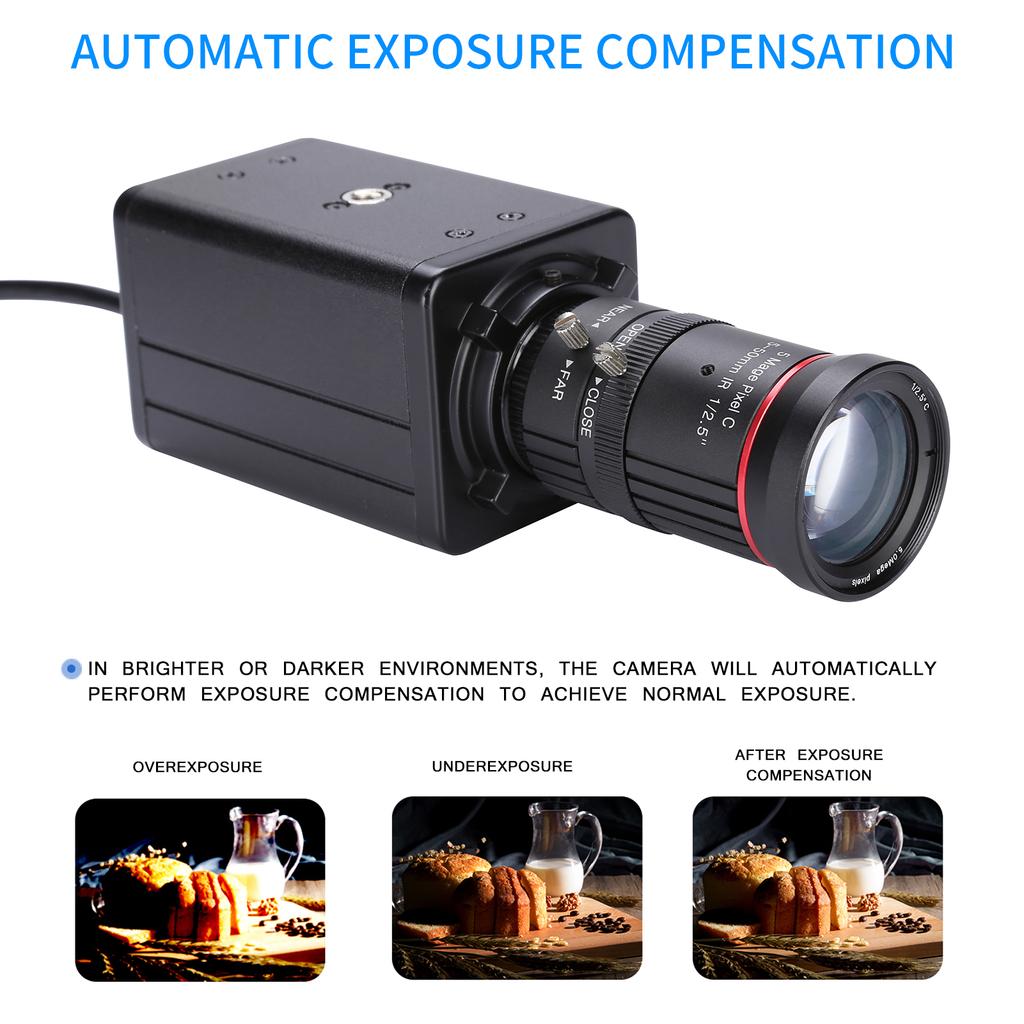 4K HD-камера Компьютерная камера USB-веб-камера 10-кратный оптический зум Ручная фокусировка Автоматическая компенсация экспозиции