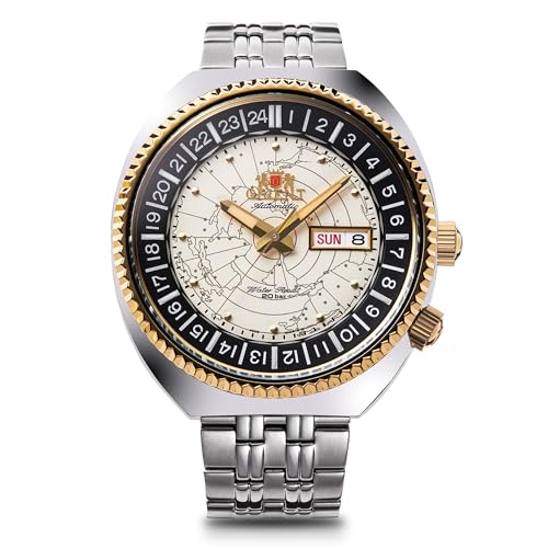 [ORIENT] ORIENT Automatic Watch WORLDMAP Mechanical Automatic with Domestic Manufacturer's Warranty Contemporary RN-AA0E01S Men's White Silver